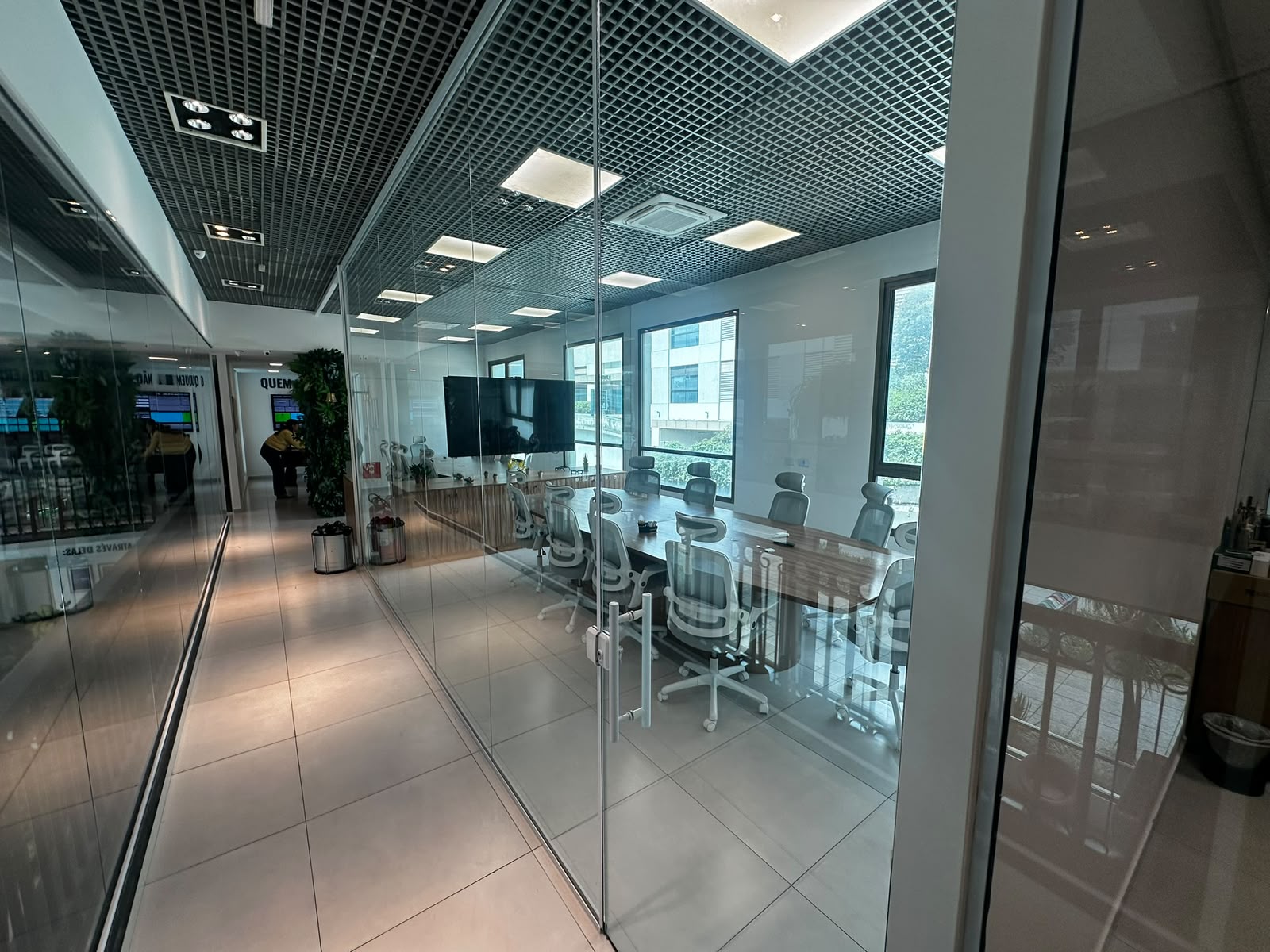 Sala de reunião da estrutura da Selecta ME